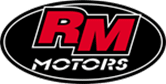 Logo RM Motors, fournisseur d’échappements et composants performance utilisés pour les préparations moteur en Normandie